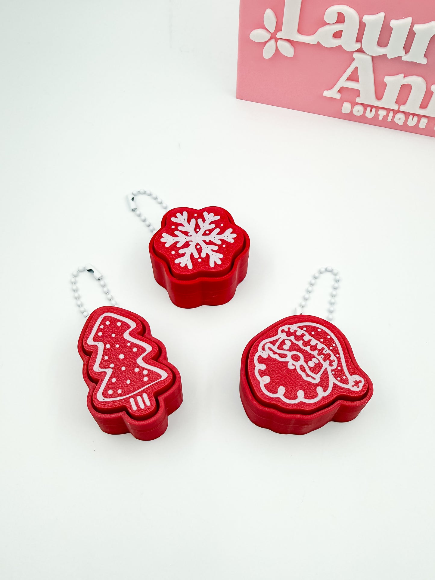 Christmas Gingerbread Style Clickers- 3 pack
