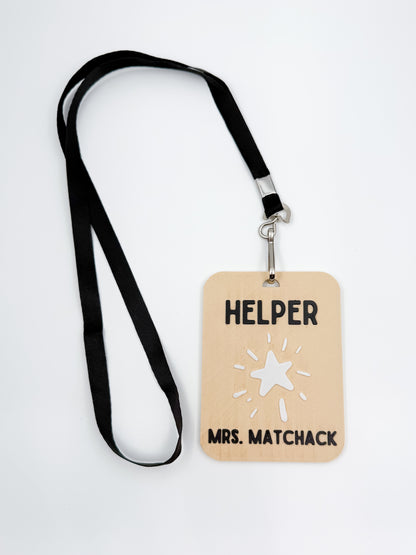 Customizable Teacher Hall Pass