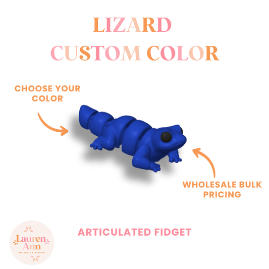 Lizard Fidget - Custom Color (15 Pack)