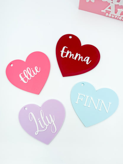 Custom Valentine Basket Name Tags 💘