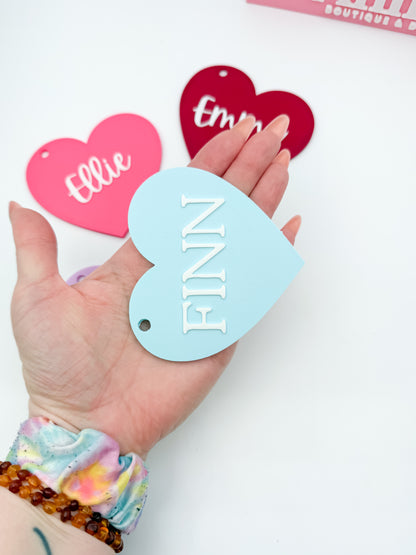 Custom Valentine Basket Name Tags 💘