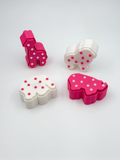 3D Printed Animal Cookie Clicker 4 Pack