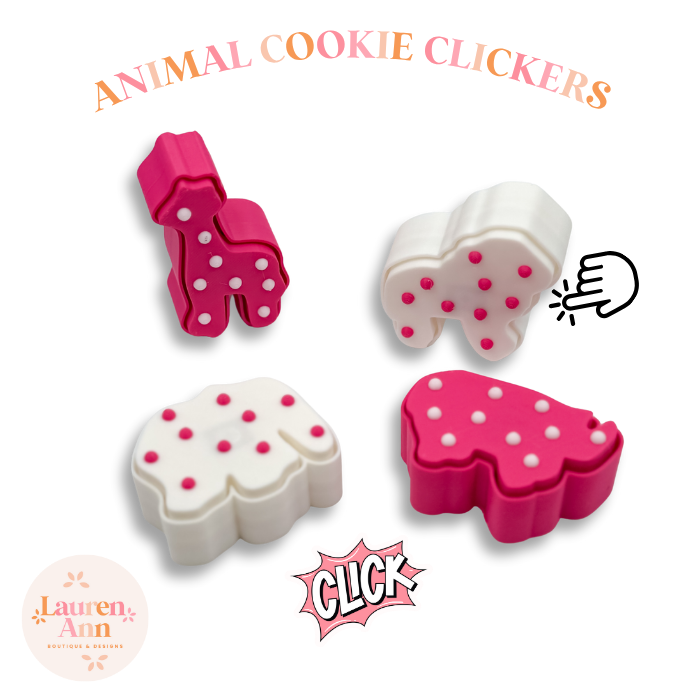 3D Printed Animal Cookie Clicker 4 Pack