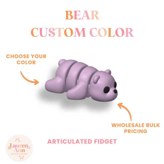 Baby Bear Fidget - Custom Color (15 Pack)
