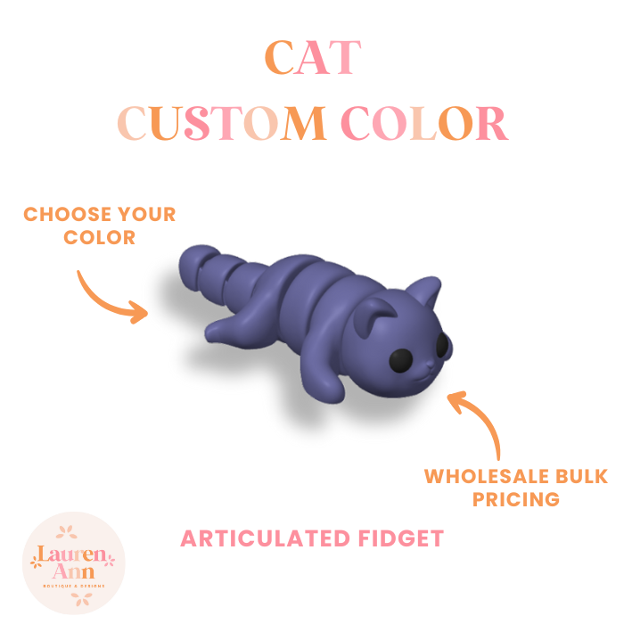 Baby Cat Fidget - Custom Color (15 Pack)