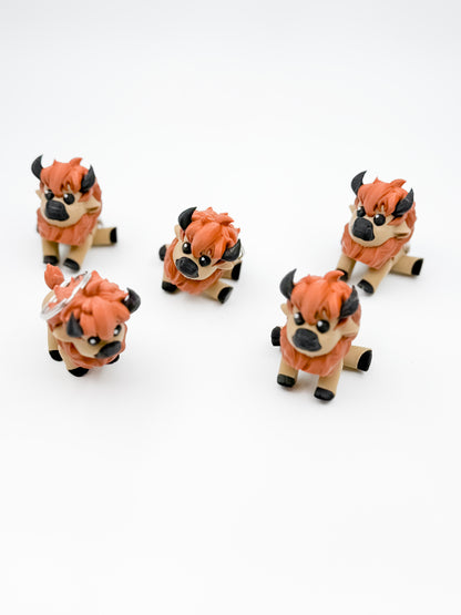 3D Printed Bison Keychain