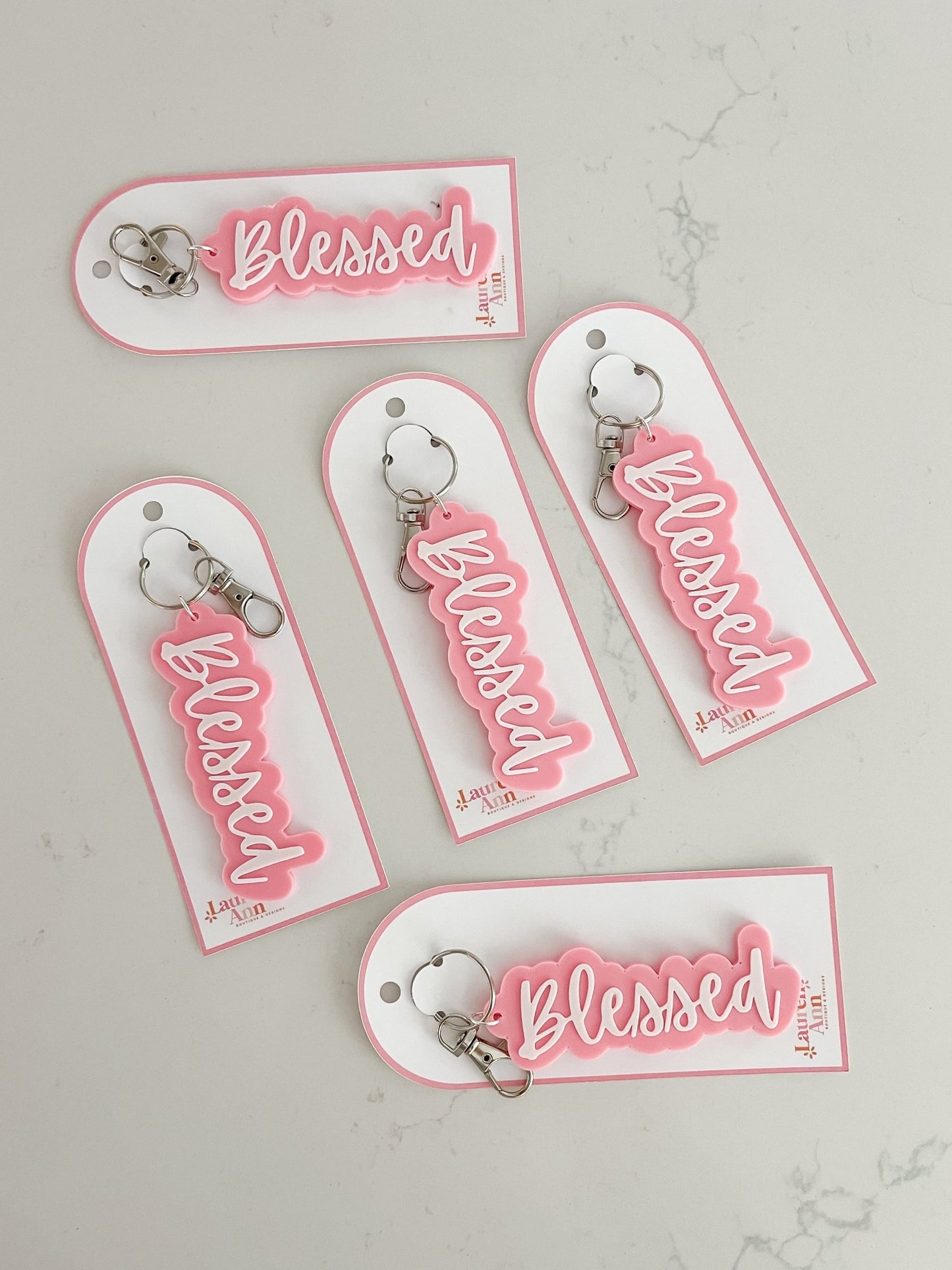 Blessed Keychain - Designs by Lauren Ann