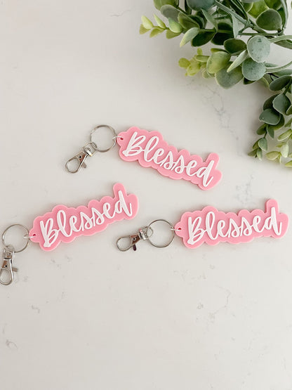 Blessed Keychain - Designs by Lauren Ann