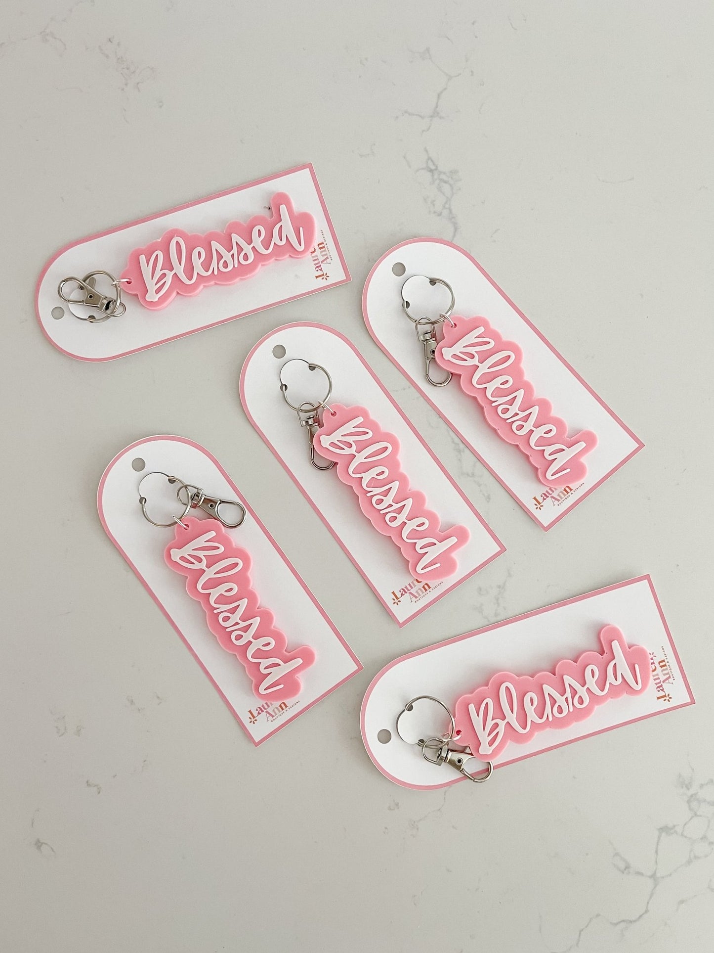 Blessed Keychain - Designs by Lauren Ann