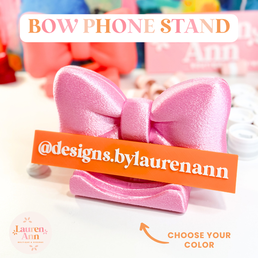 Puffy Bow Phone Holder