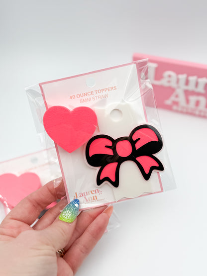 40 oz Stanley Tumbler Topper Set - Coquette Love
