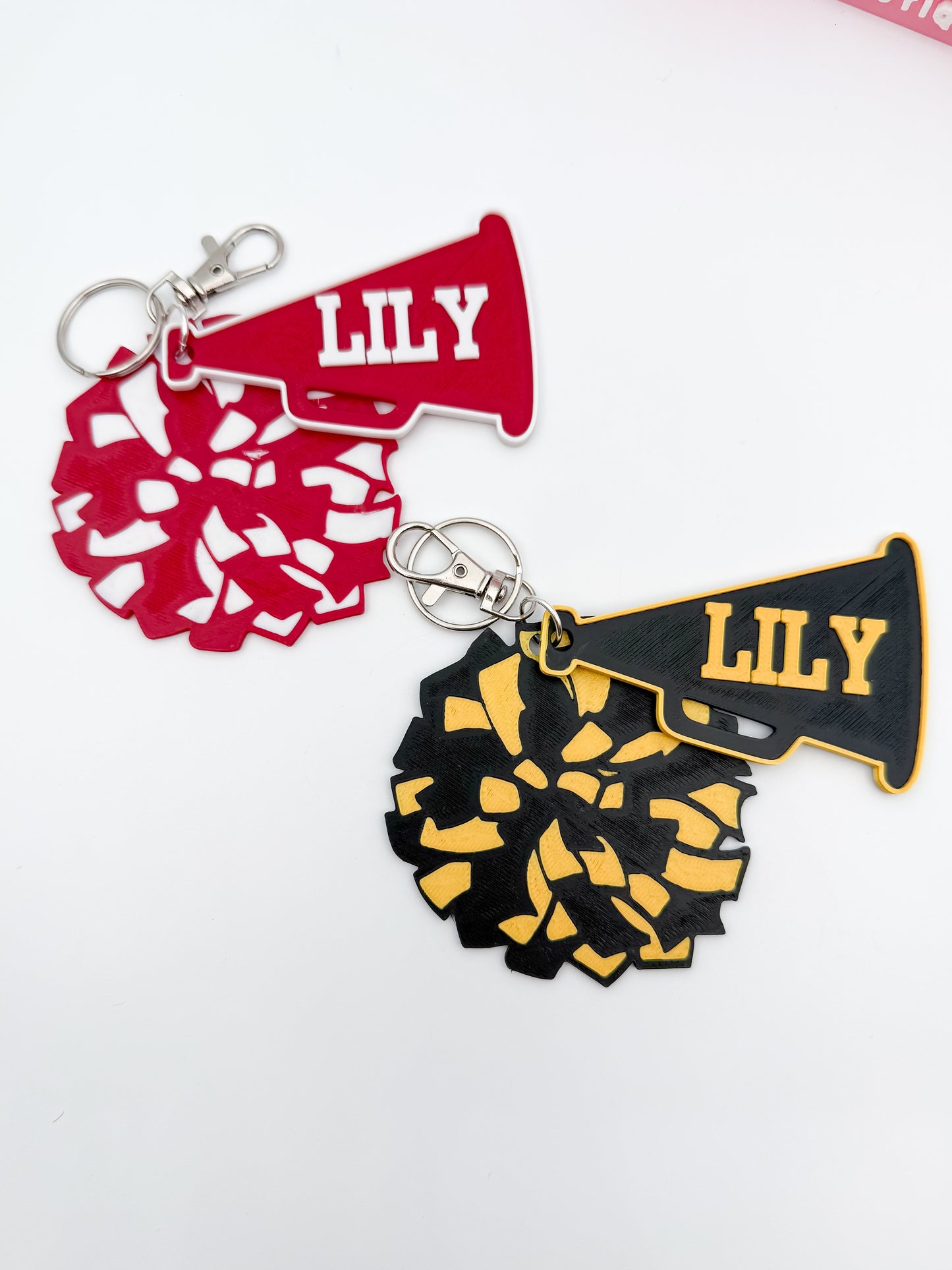 Personalized Cheer Keychain
