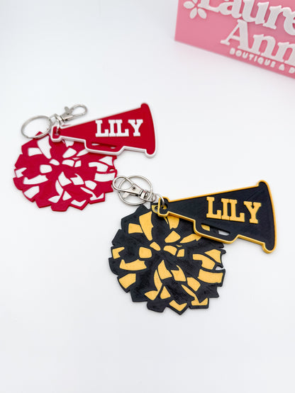 Personalized Cheer Keychain