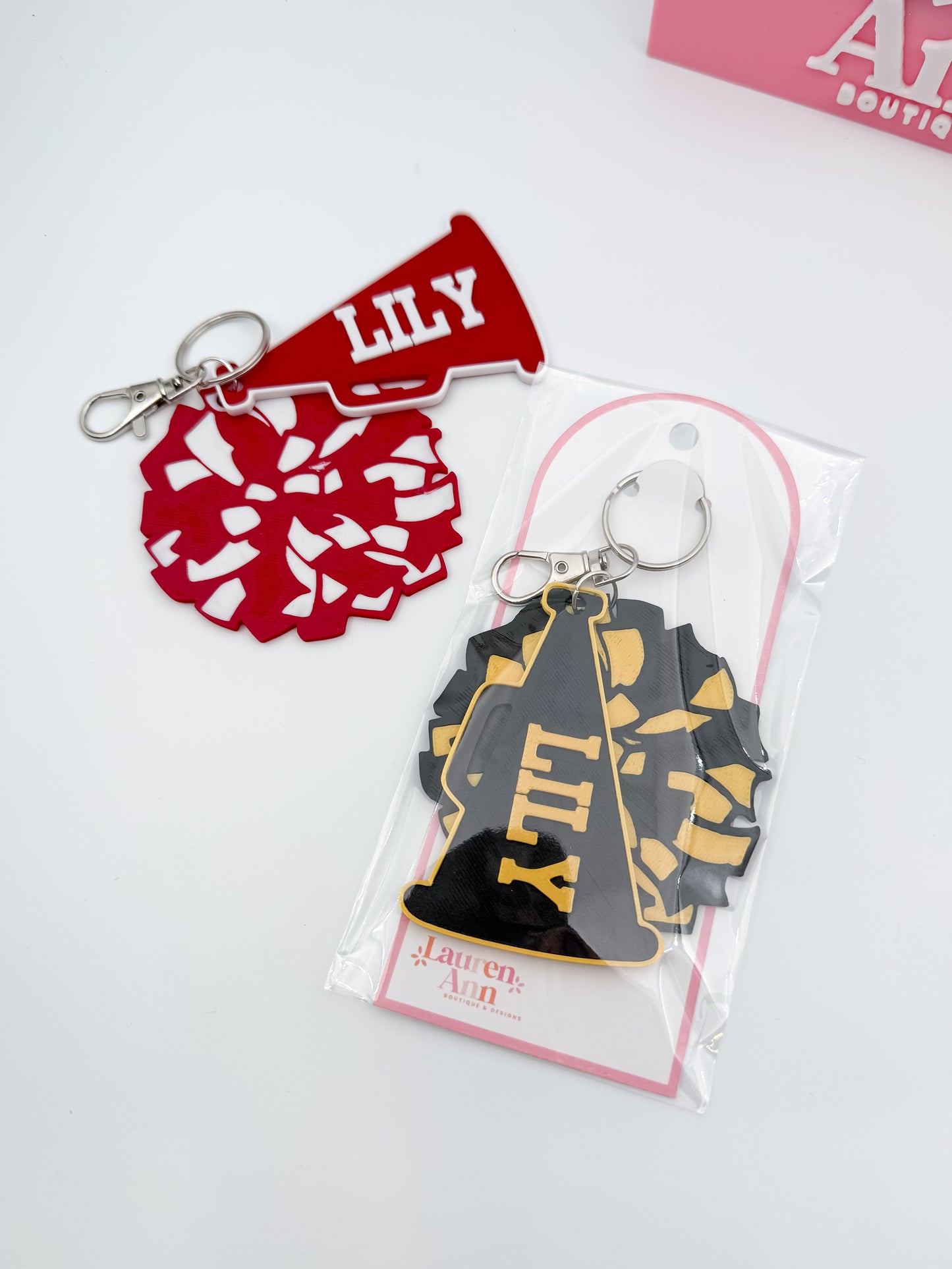 Personalized Cheer Keychain