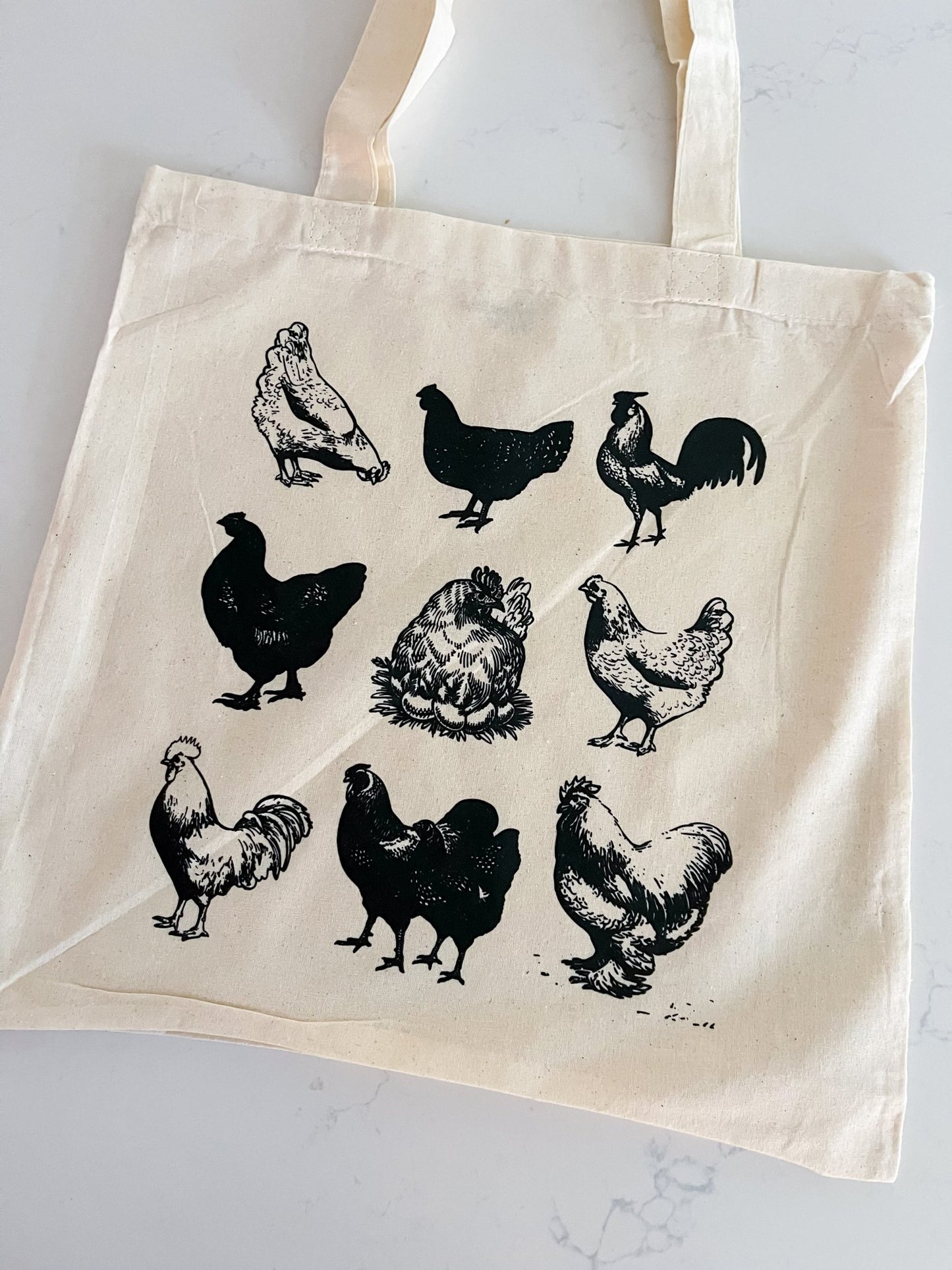 Chickens Tote - Designs by Lauren Ann