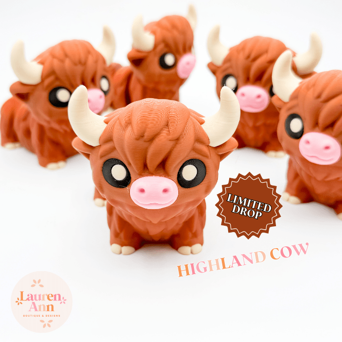 Chunky Highland Cow - Designs by Lauren Ann