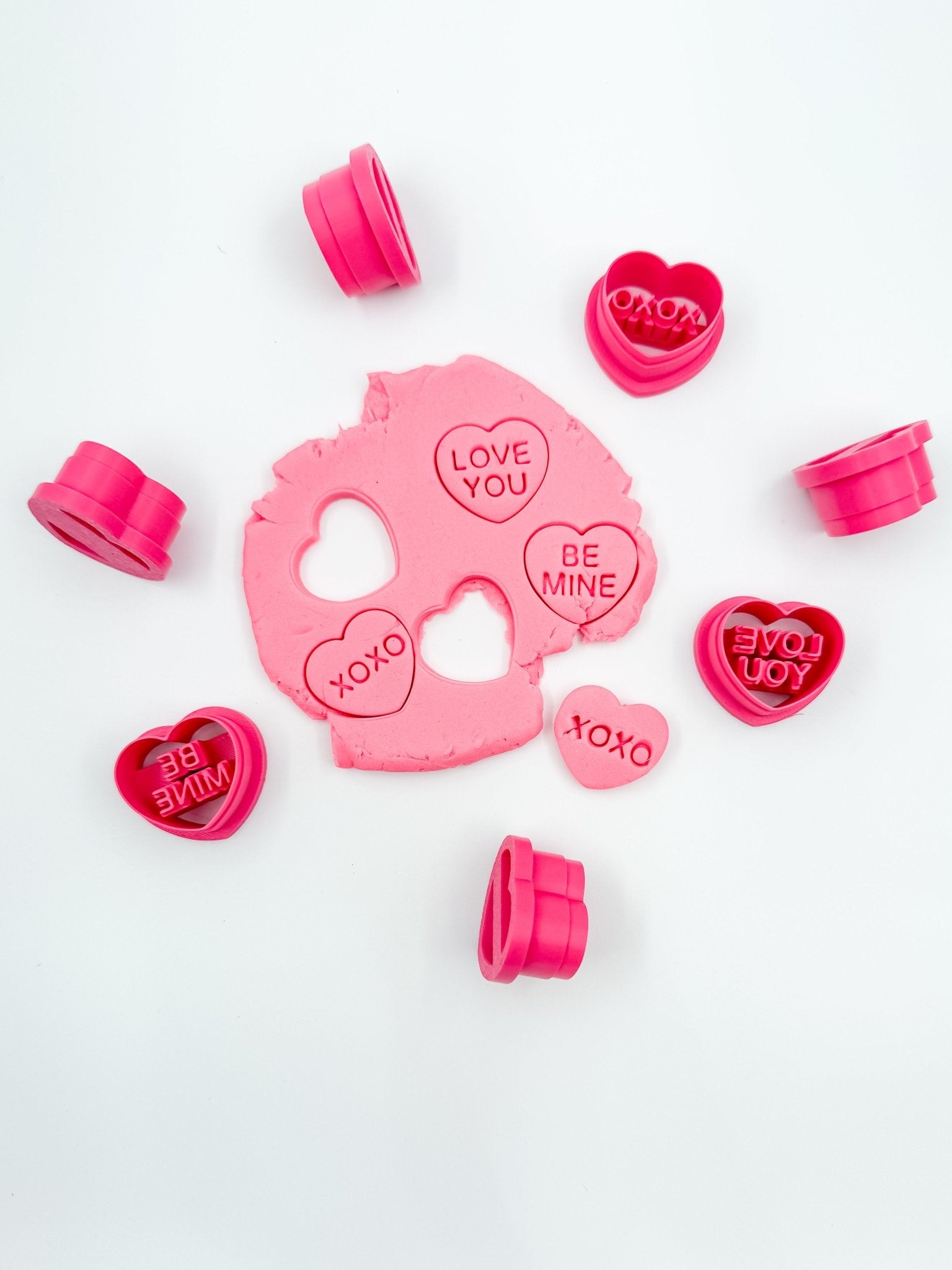 Conversation Heart Clay Cutters – Set of 4 - Designs by Lauren Ann