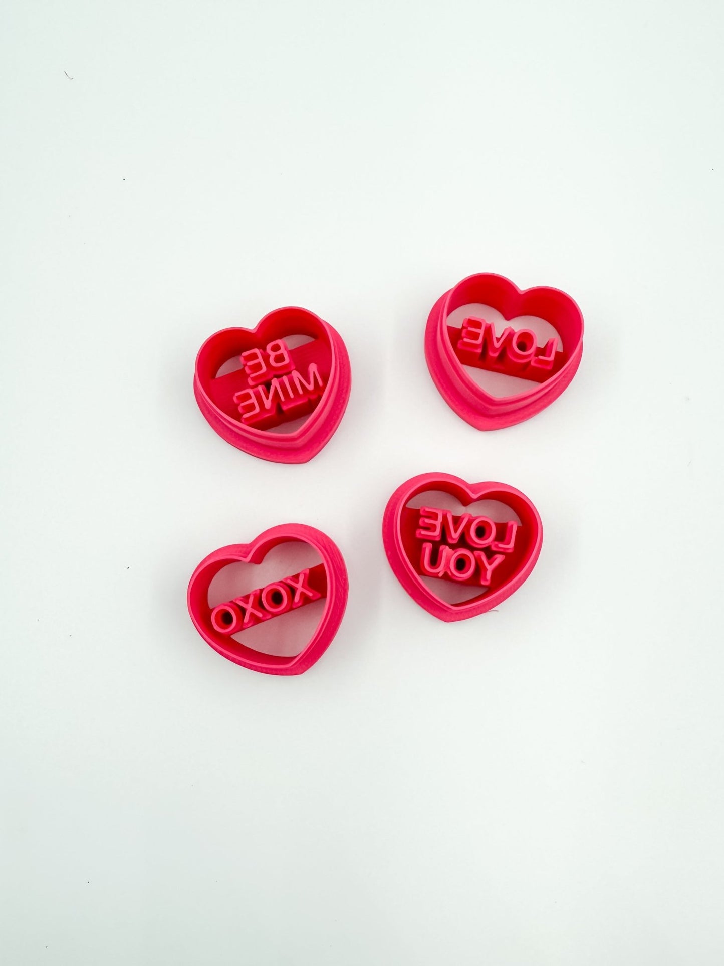 Conversation Heart Clay Cutters – Set of 4 - Designs by Lauren Ann