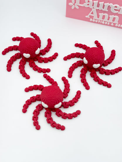 Crochet Octopus Heart Eyes Fidget