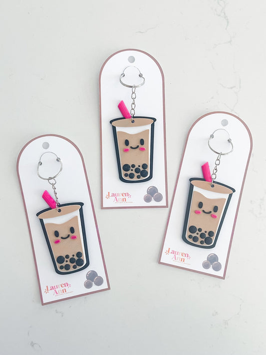 Cutie Kawaii Boba Keychain - Designs by Lauren Ann