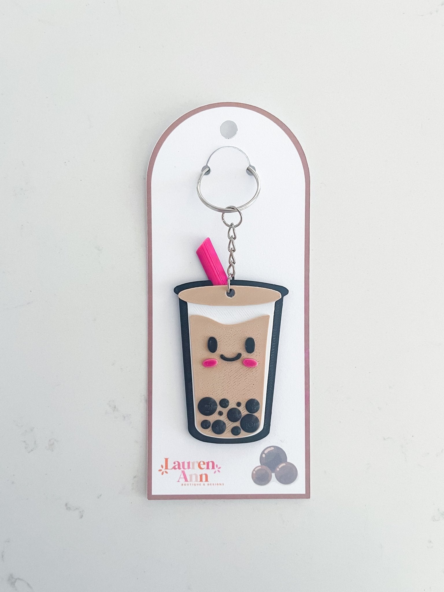 Cutie Kawaii Boba Keychain - Designs by Lauren Ann