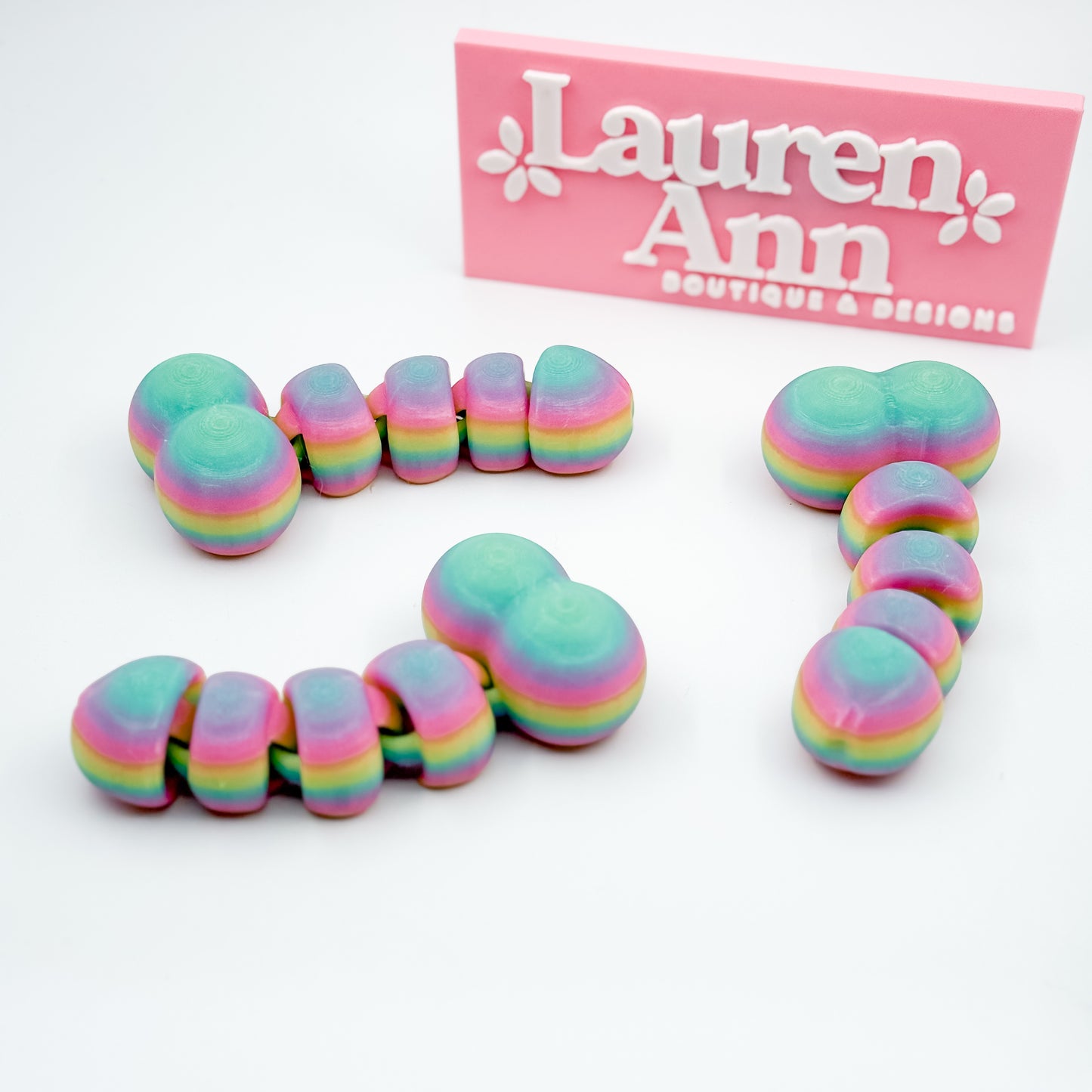 3D Printed Articulated Penis Fidget - Glow In the Dark