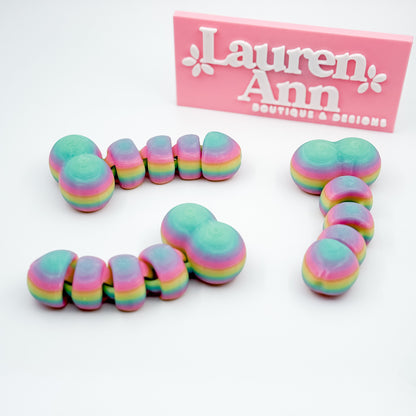 3D Printed Articulated Penis Fidget - Glow In the Dark