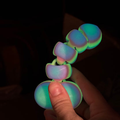 3D Printed Articulated Penis Fidget - Glow In the Dark