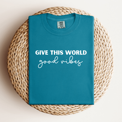 Good Vibes T-Shirt Blue - Designs by Lauren Ann