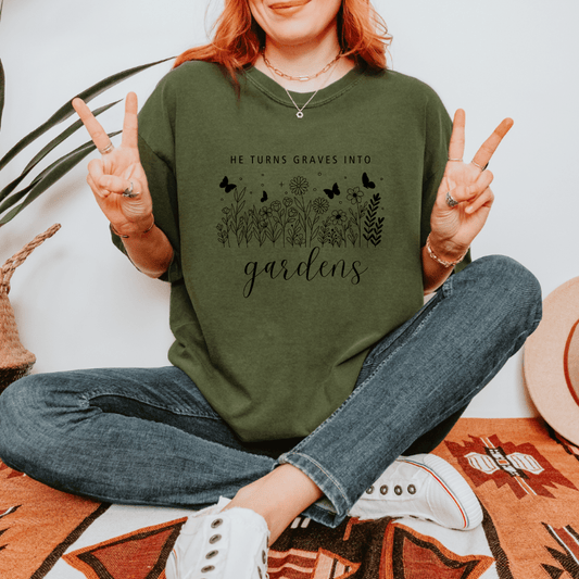 Graves Into Gardens T-Shirt - Designs by Lauren Ann