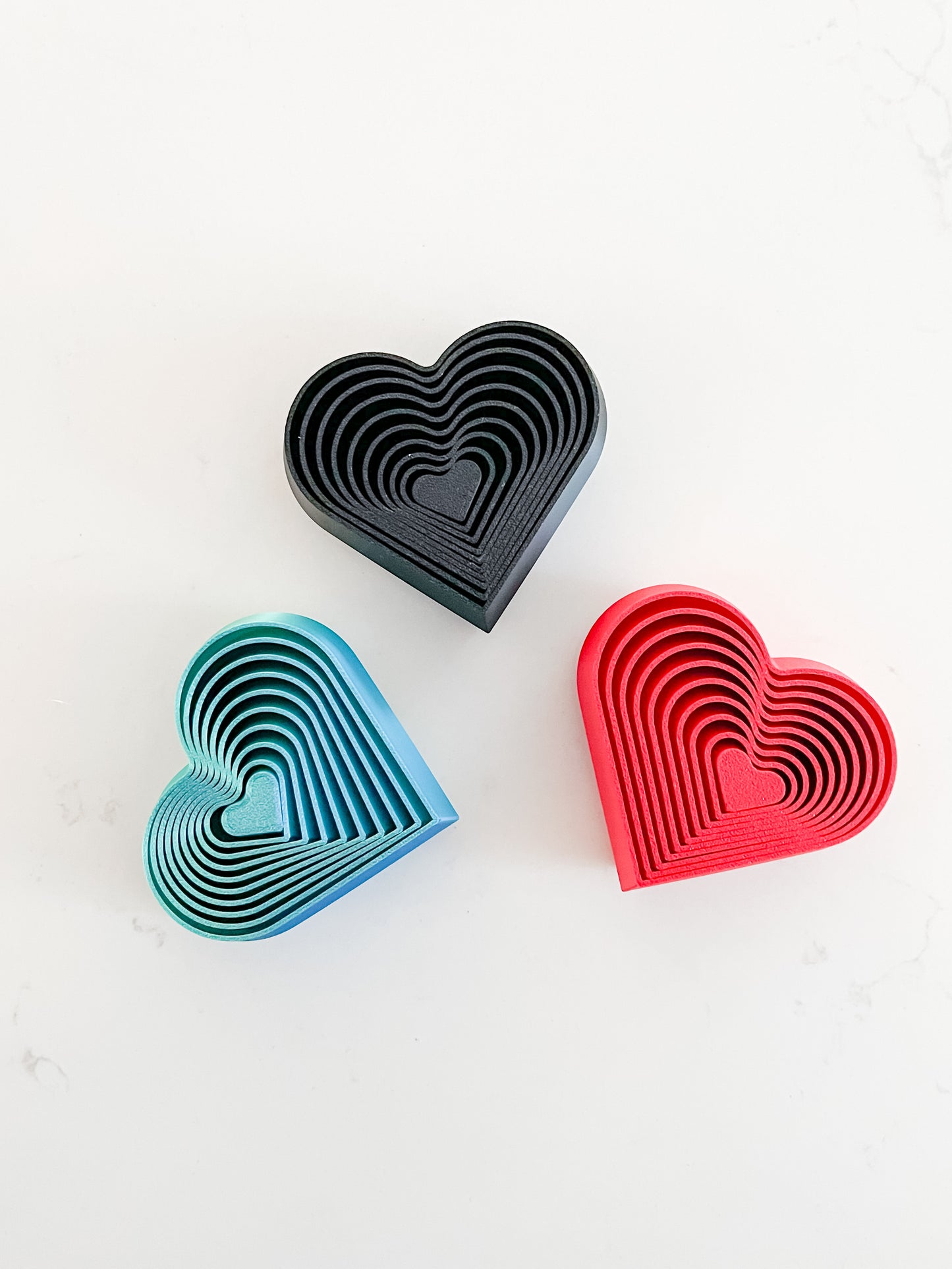 Layered Heart Fidget - Custom Color (15 Pack)