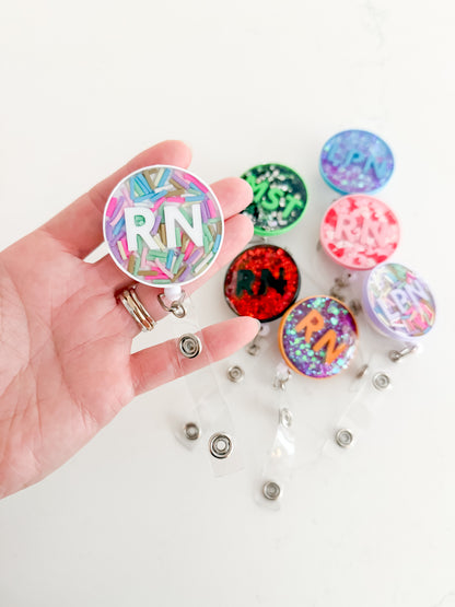 Personalized Resin Badge Reel