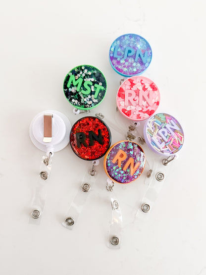 Personalized Resin Badge Reel