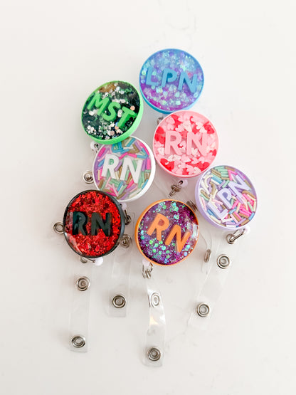 Personalized Resin Badge Reel