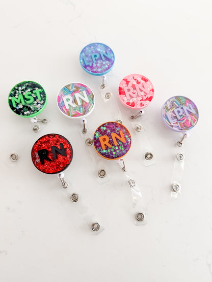 Personalized Resin Badge Reel