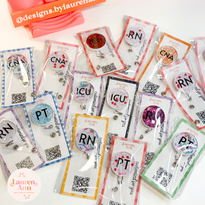 Personalized Resin Badge Reel