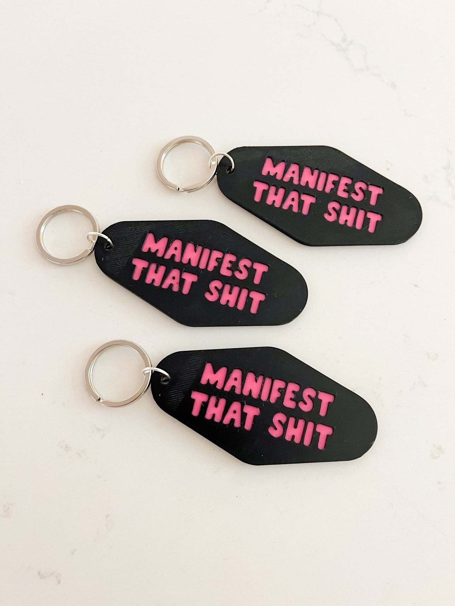 Manifest That Sh*t Keychain - Designs by Lauren Ann