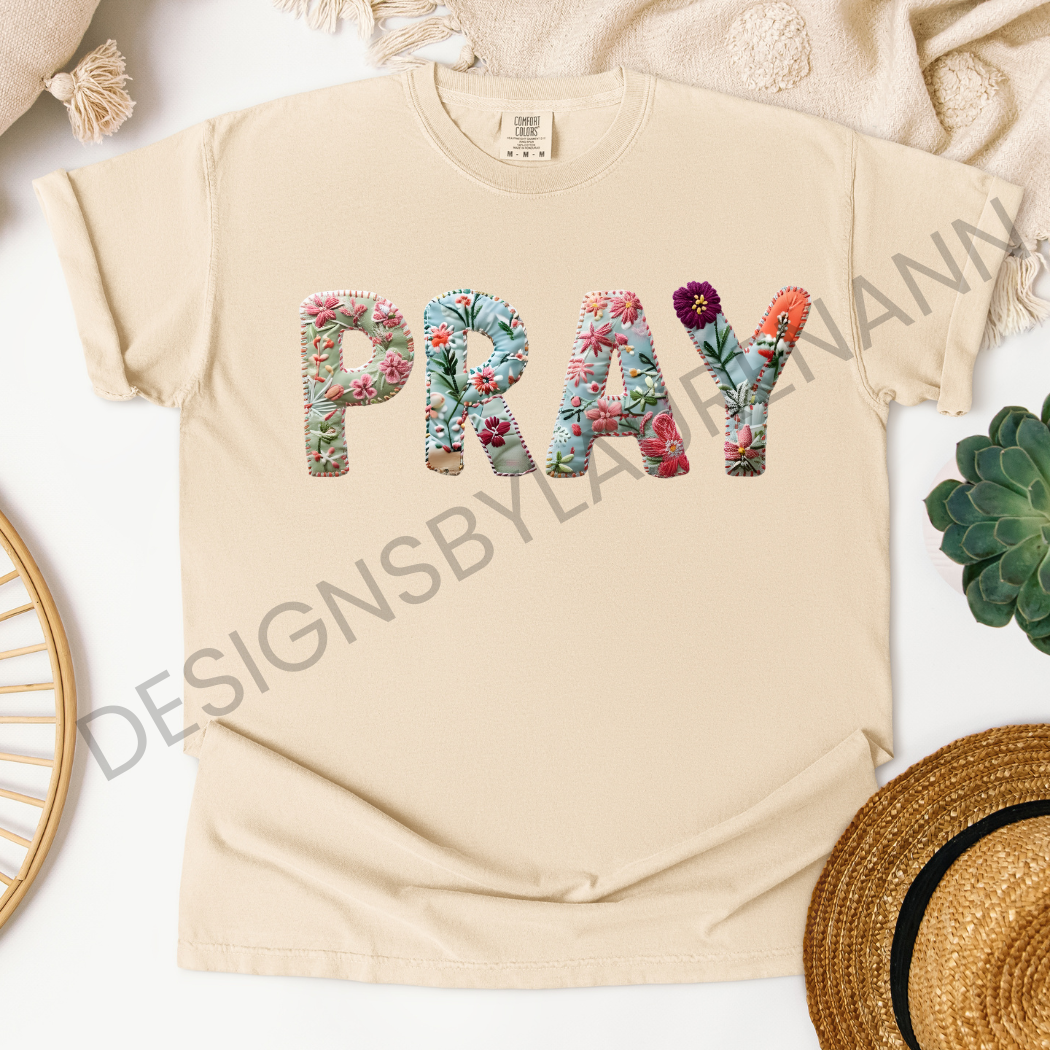 Pray Patchwork T-Shirt