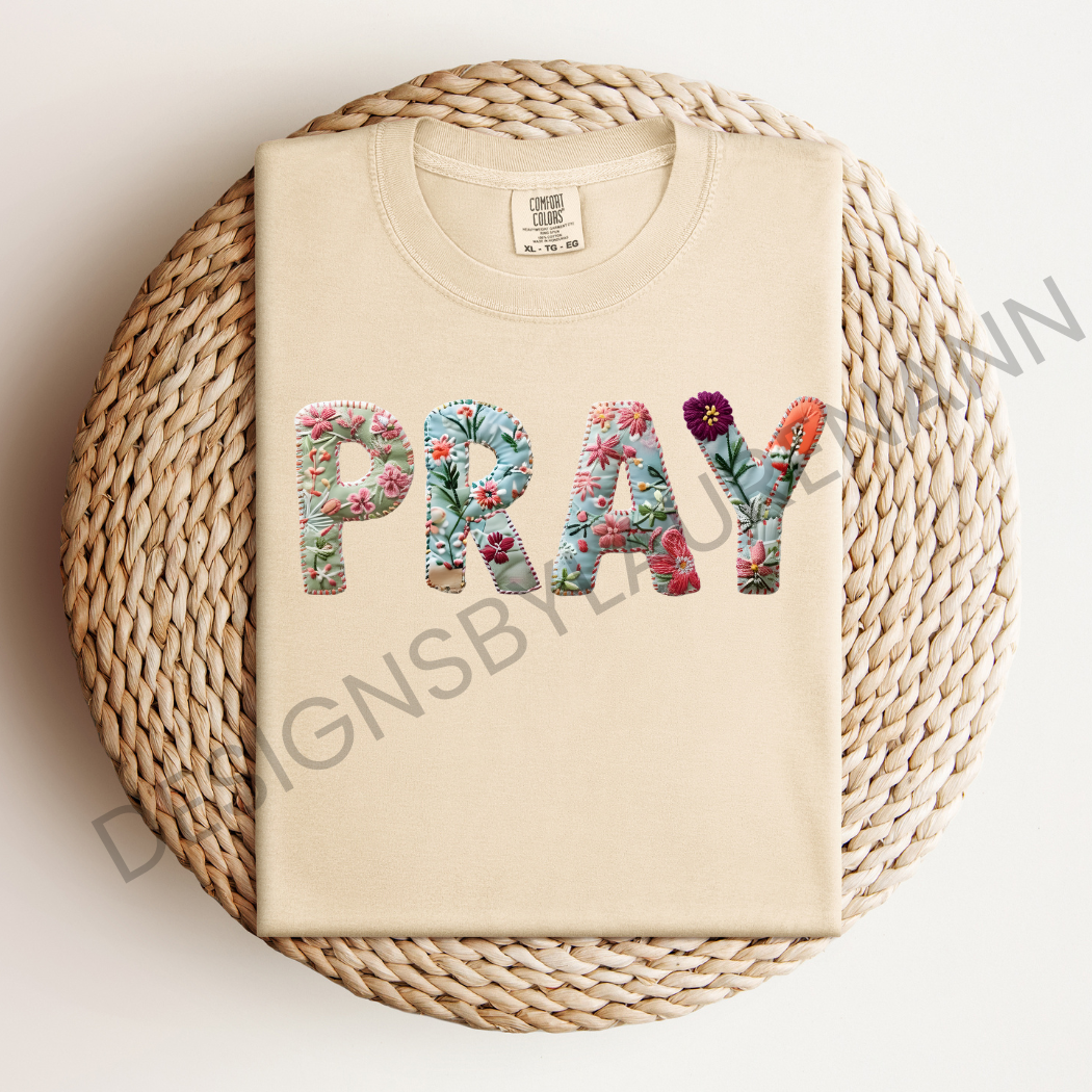 Pray Patchwork T-Shirt