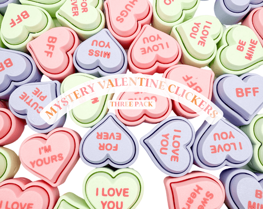 Mystery Pack Conversation Heart Clickers - Designs by Lauren Ann