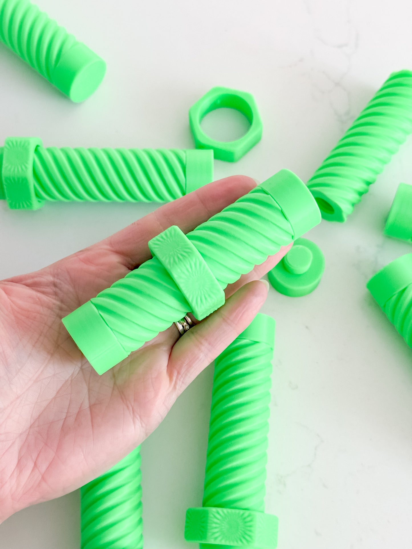 Nut & Bolt Fidget Neon Green