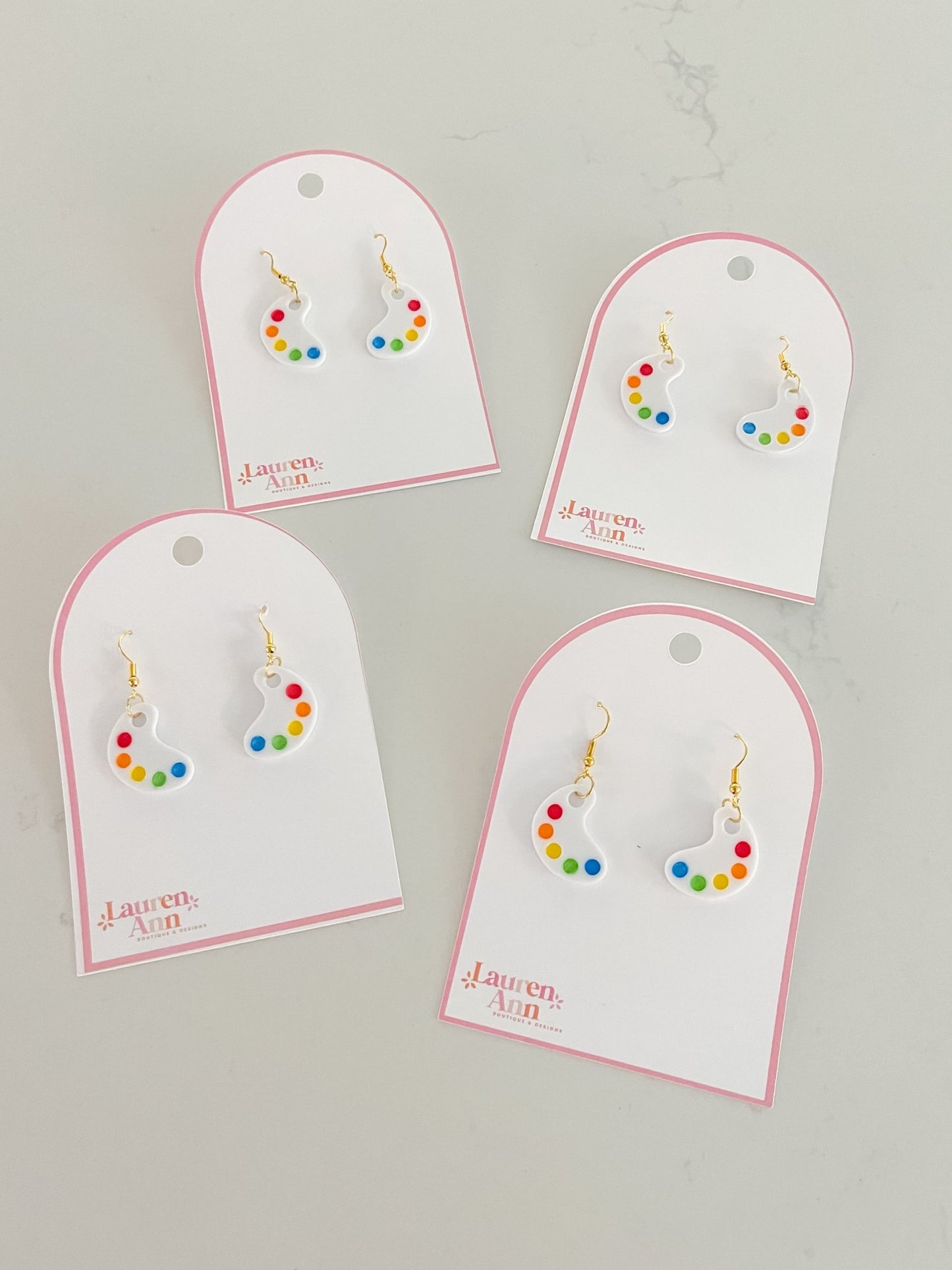 Paint Palette Dangles - Designs by Lauren Ann