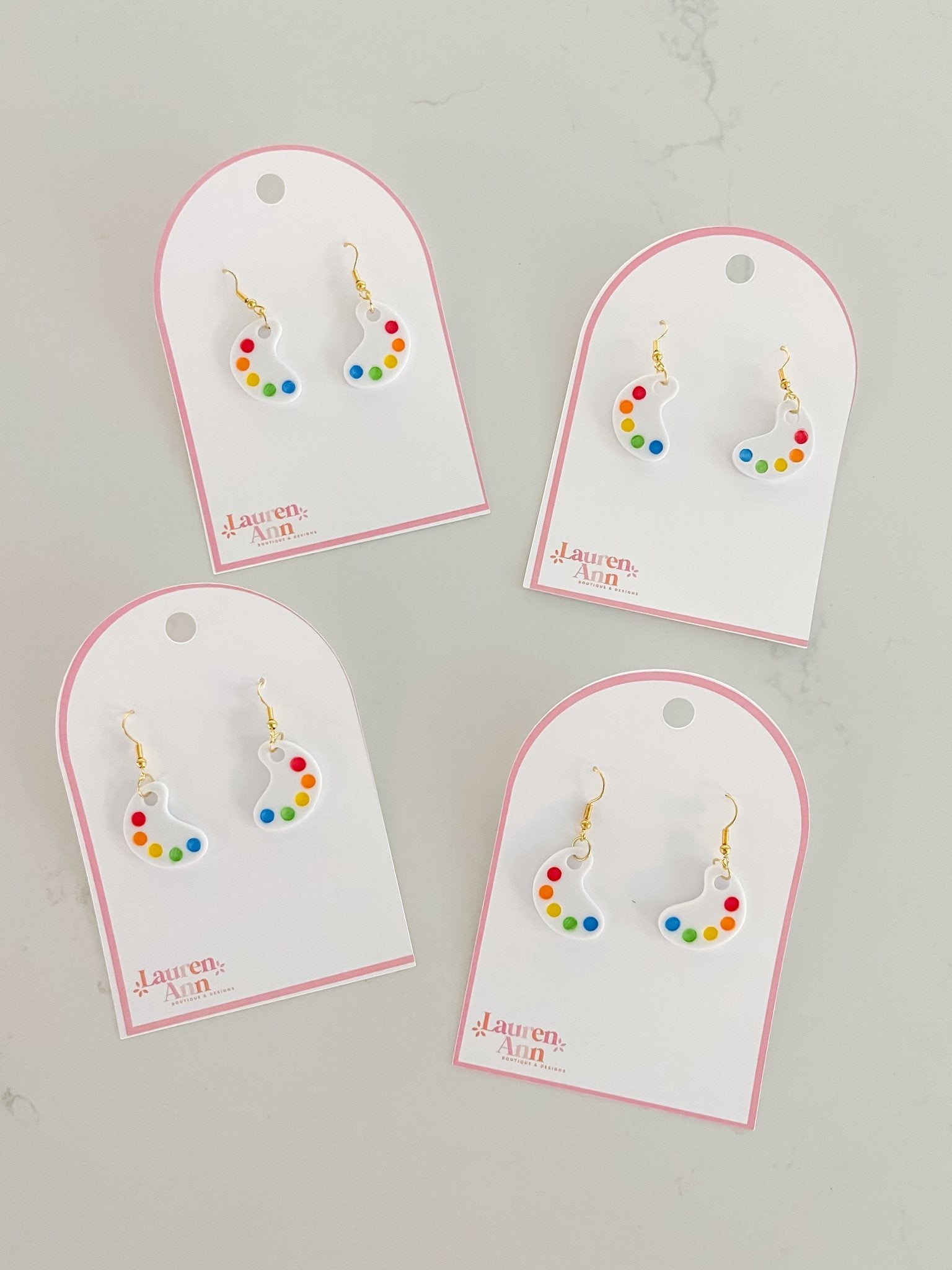 Paint Palette Dangles - Designs by Lauren Ann