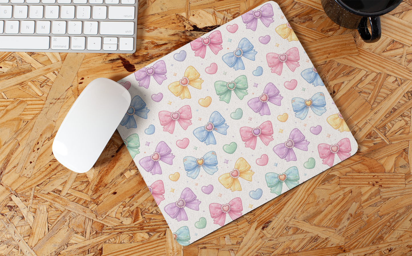 Gem Bow Coquette Mousepad