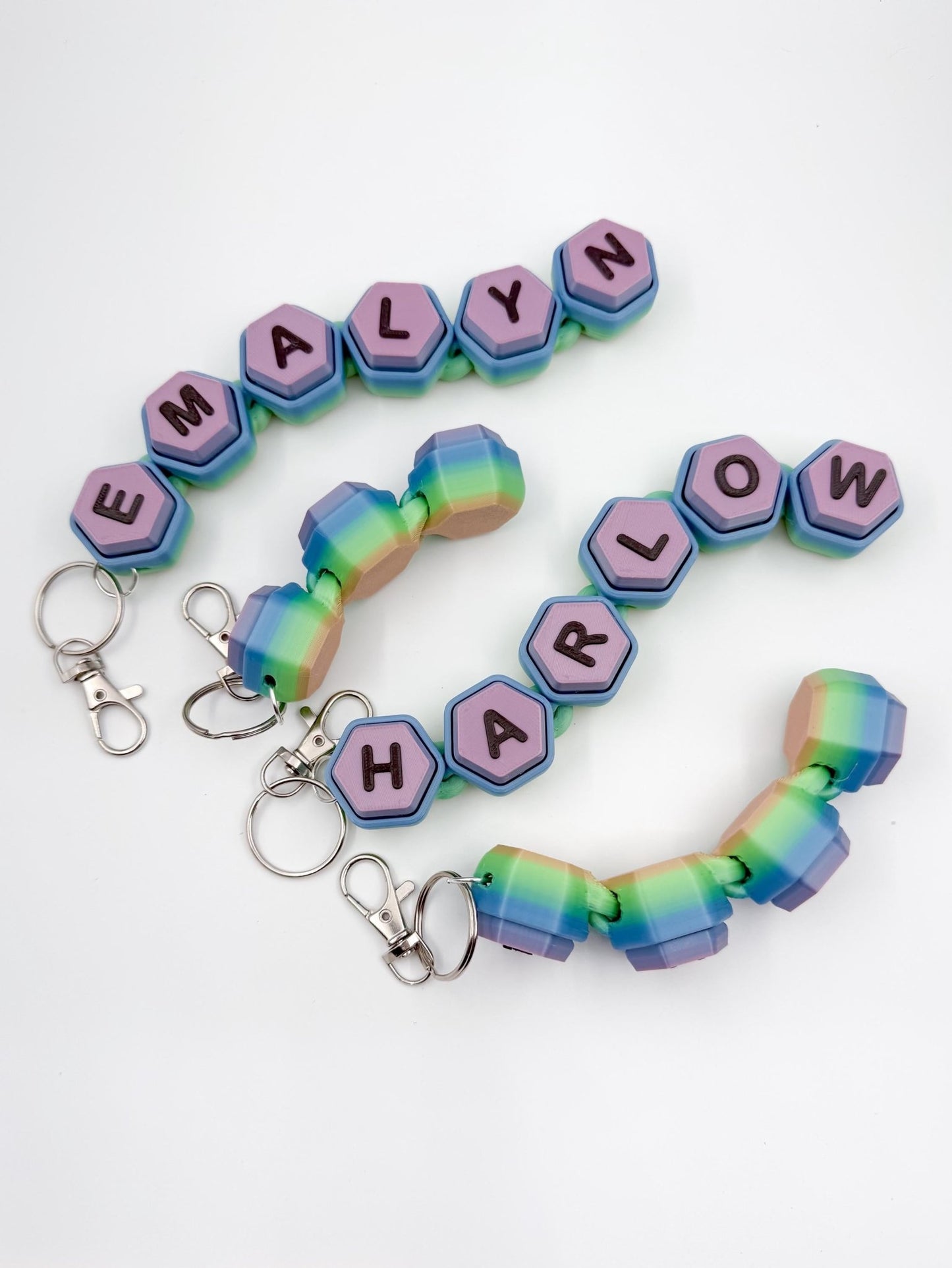 Personalized Clicker Fidget Keychain - Designs by Lauren Ann