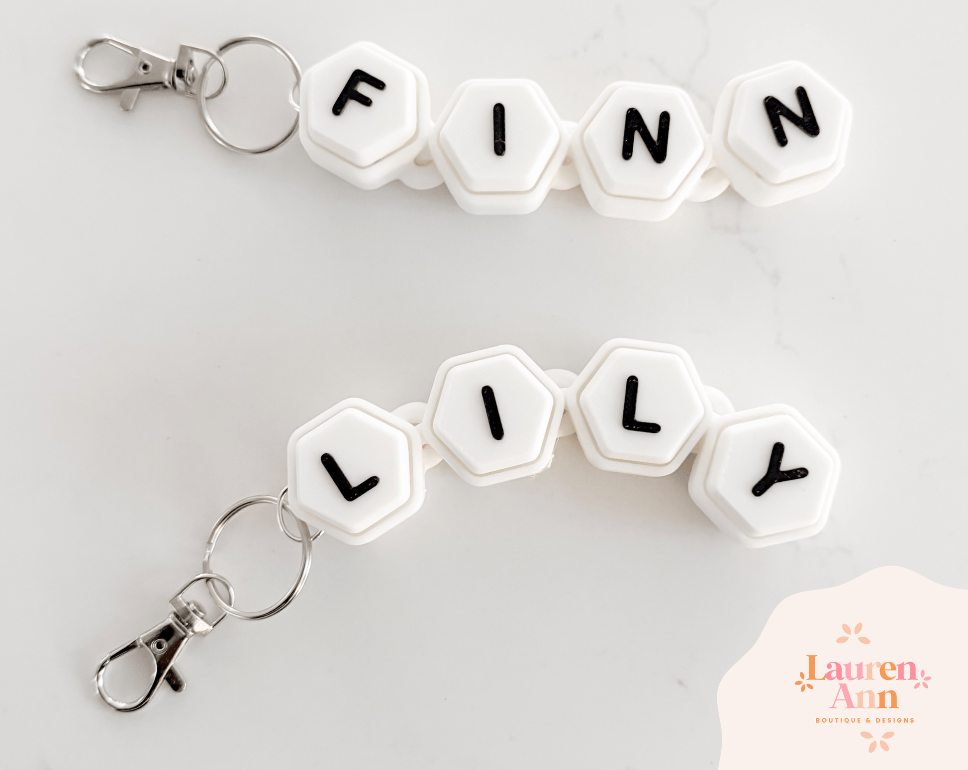 Personalized Clicker Fidget Keychain - Designs by Lauren Ann