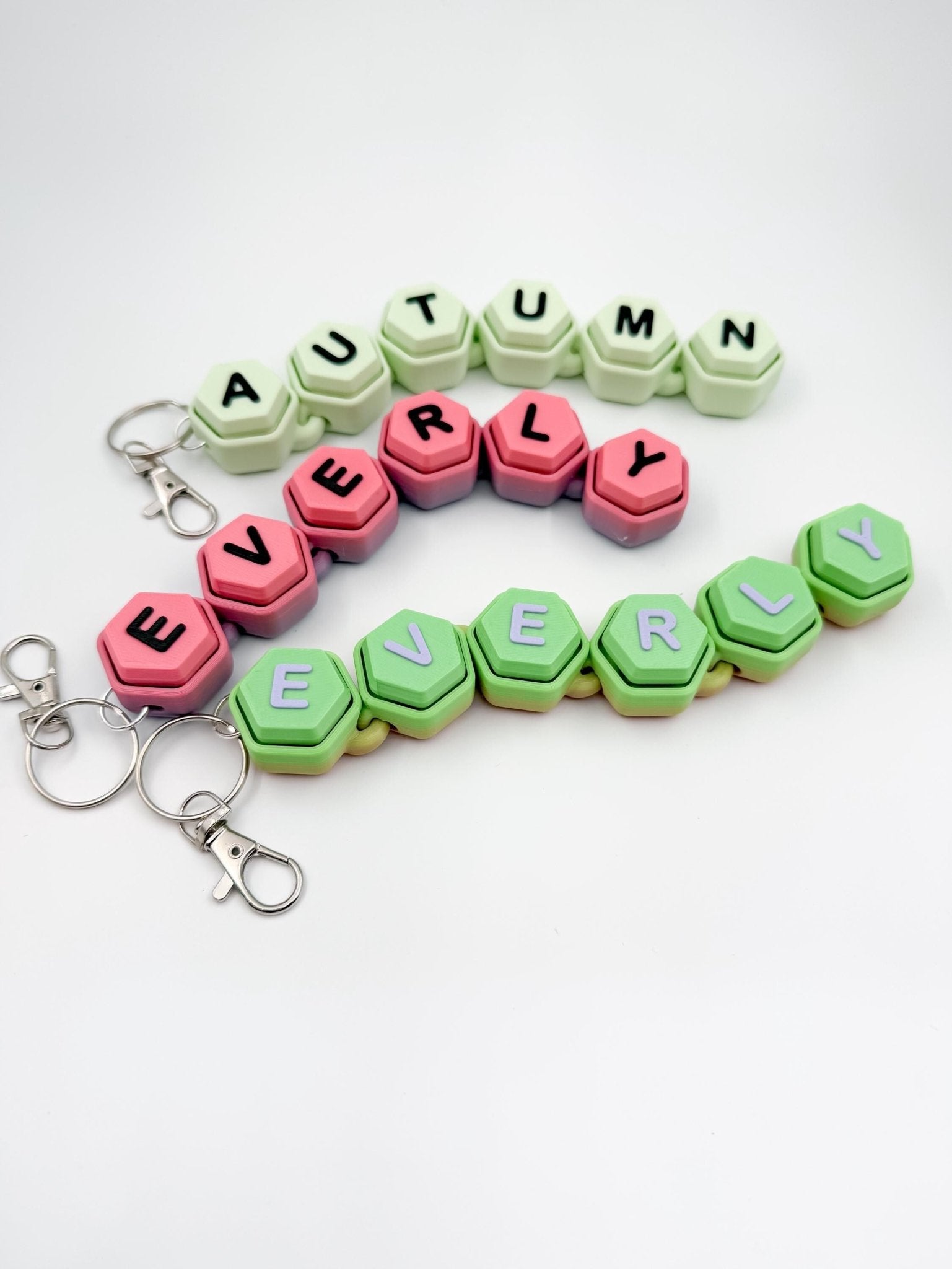 Personalized Clicker Fidget Keychain - Designs by Lauren Ann