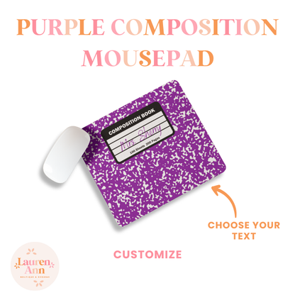Purple Composition Mousepad