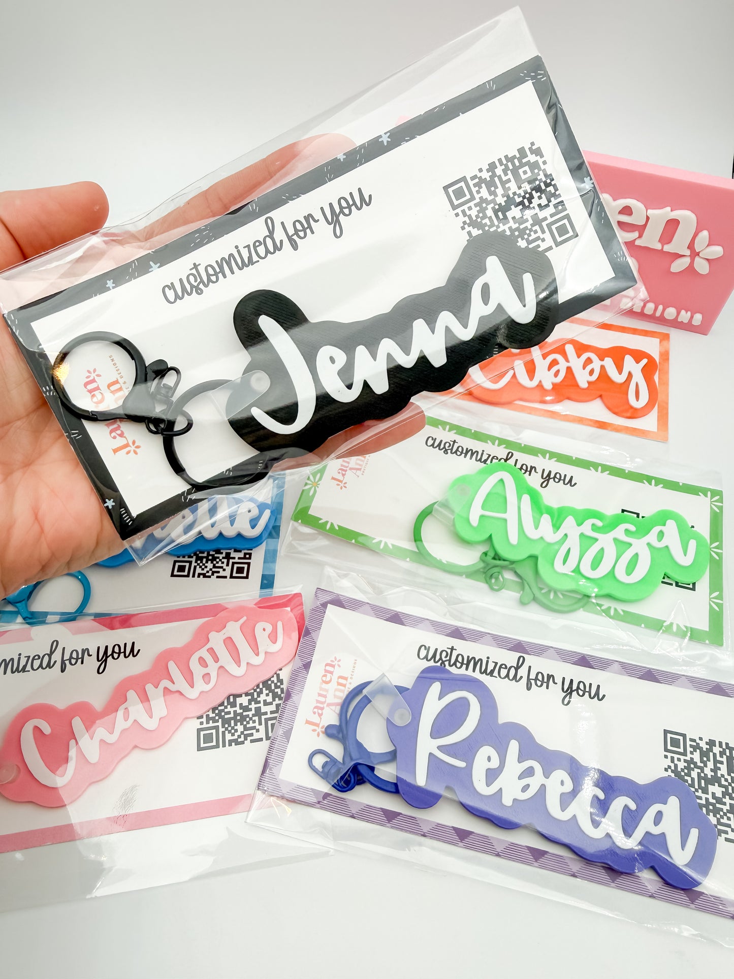 Personalized Script Name Keychain