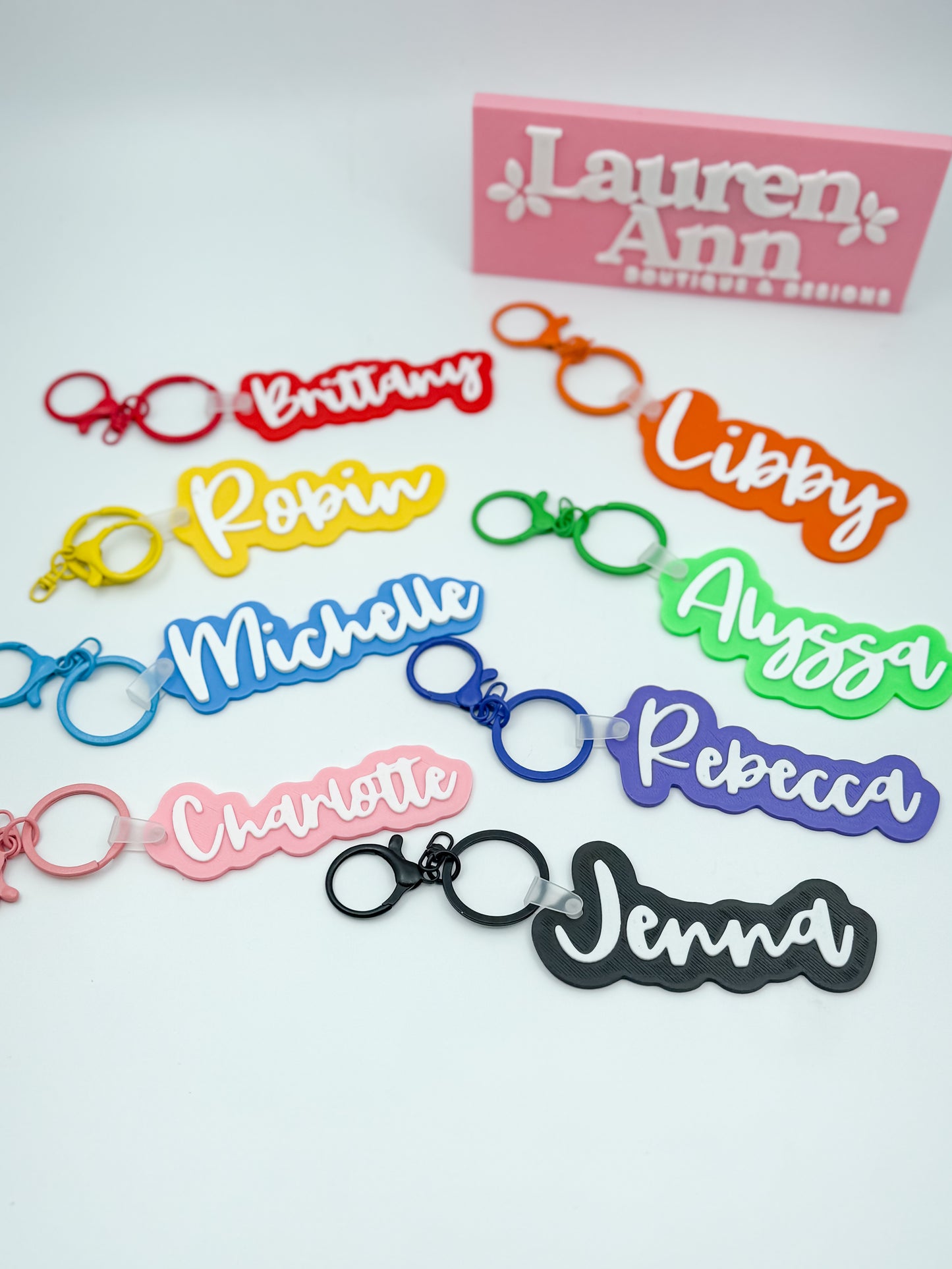 Personalized Script Name Keychain